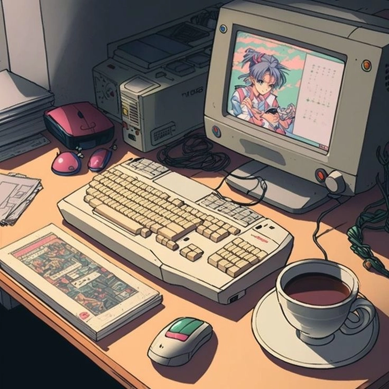 90s anime aesthetic desktop wallpaper