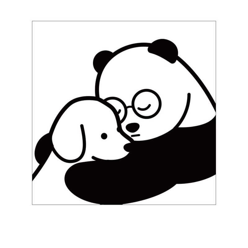 Adorable panda dp with a cheerful cartoon style