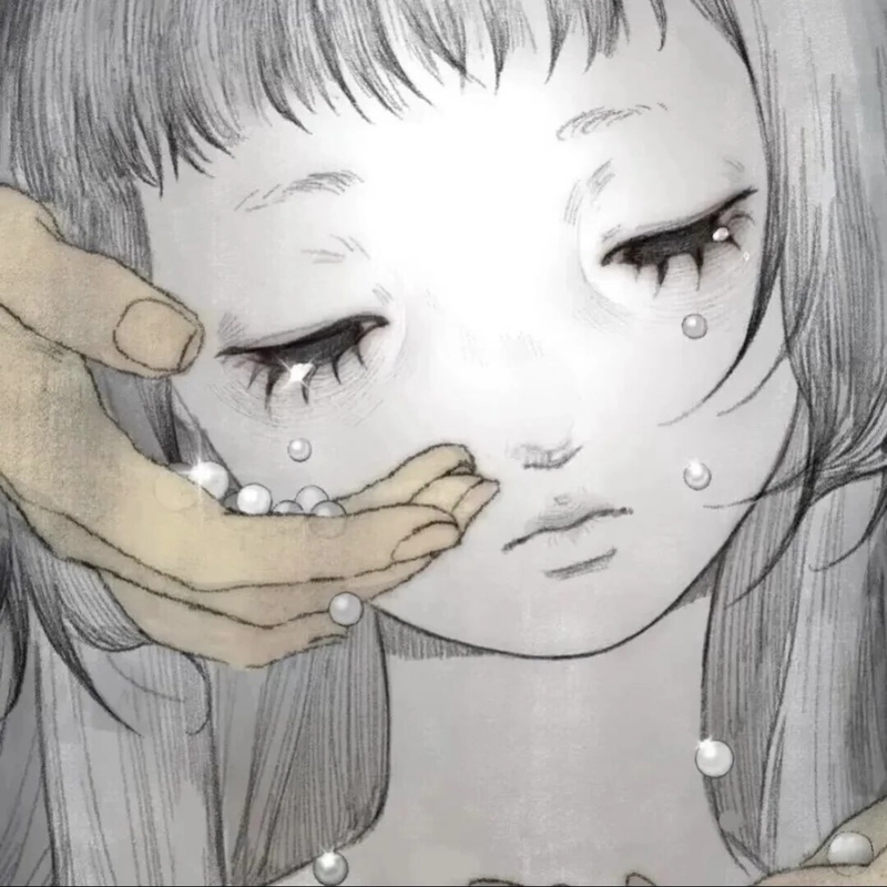 Aesthetic anime sad dp with soft shadows emotional atmosphere