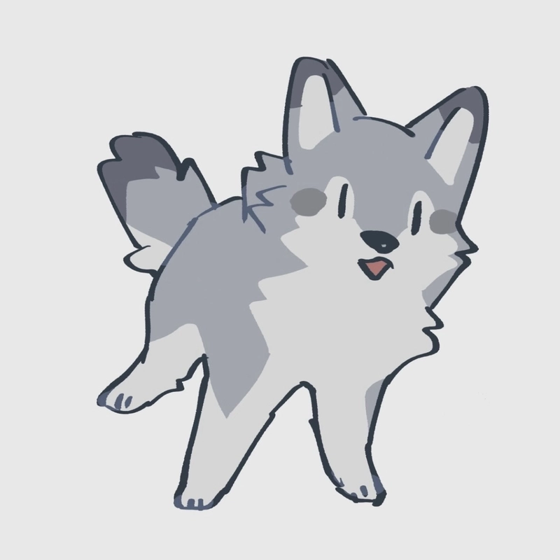 Aesthetic wolf image with mysterious forest visual atmosphere style