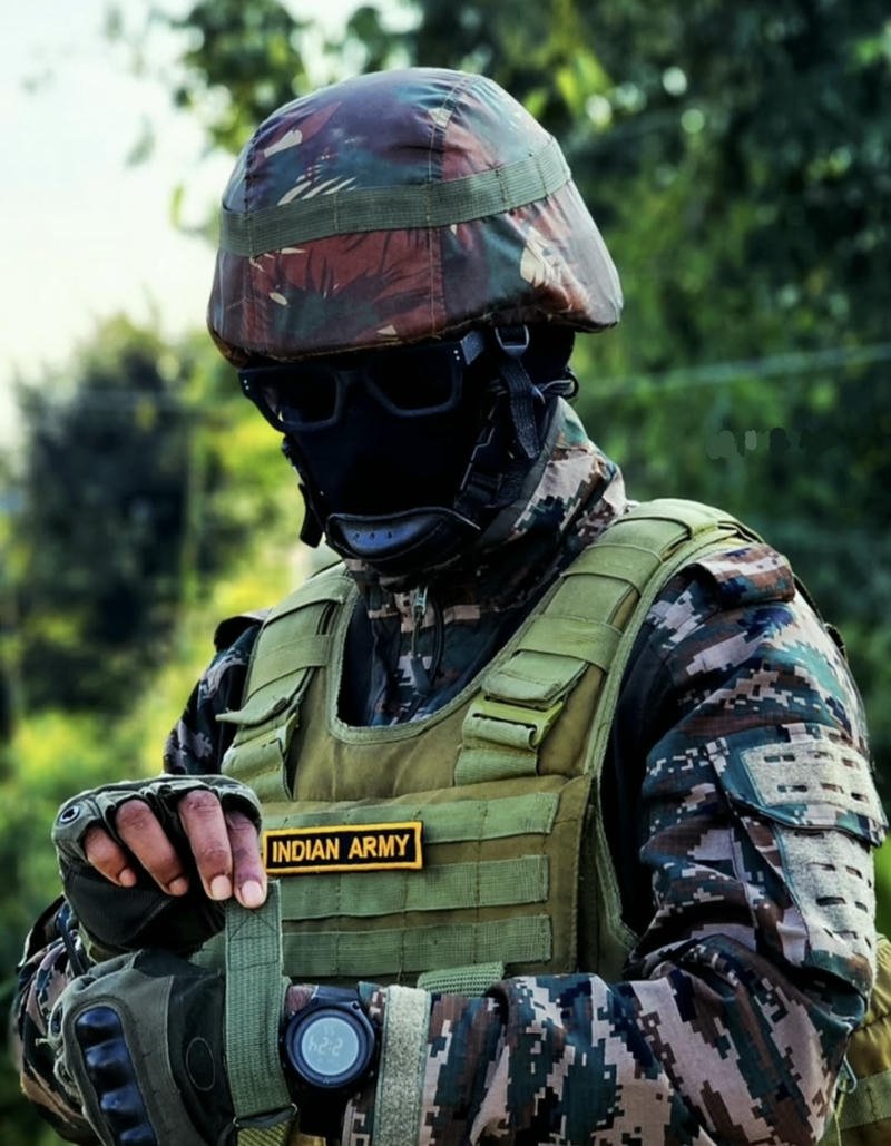 Brave Indian Army warrior portrait showing pride and strength DP images