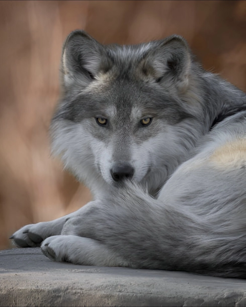 Cool wolf dp with misty forest cinematic atmosphere background