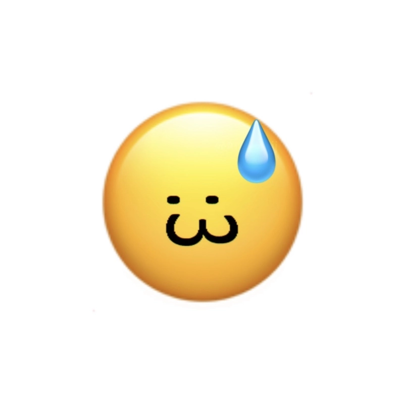 Cute Instagram emoji dp featuring a playful expression