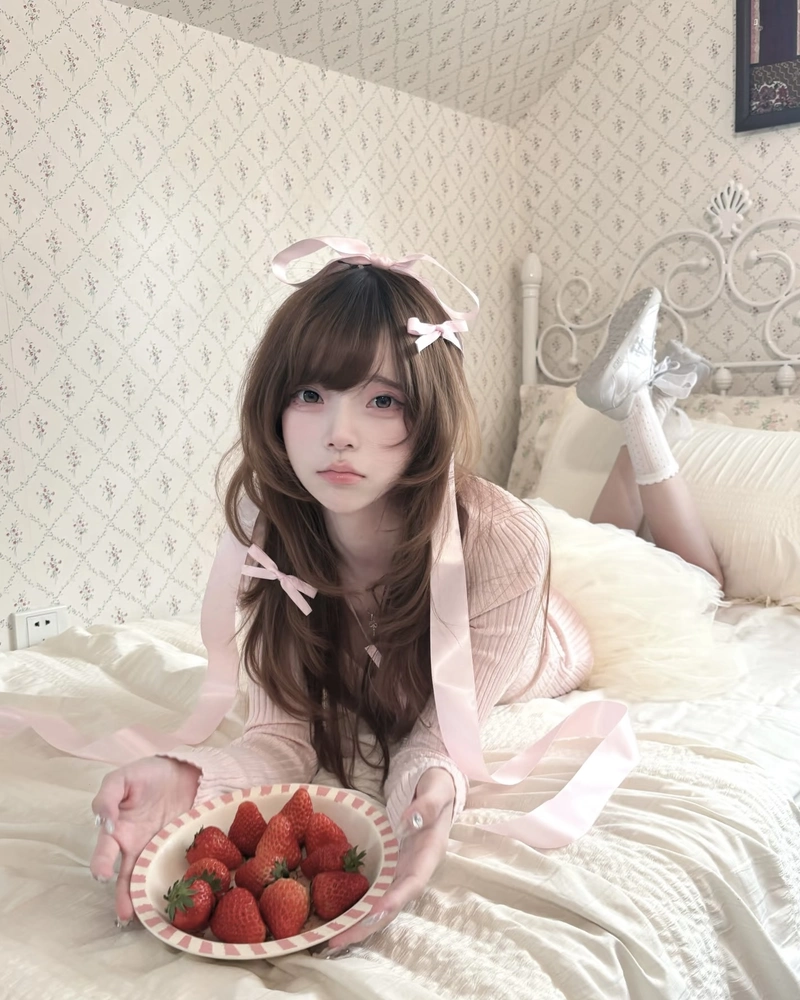 Cute girls pics for dp with soft aesthetic vibes