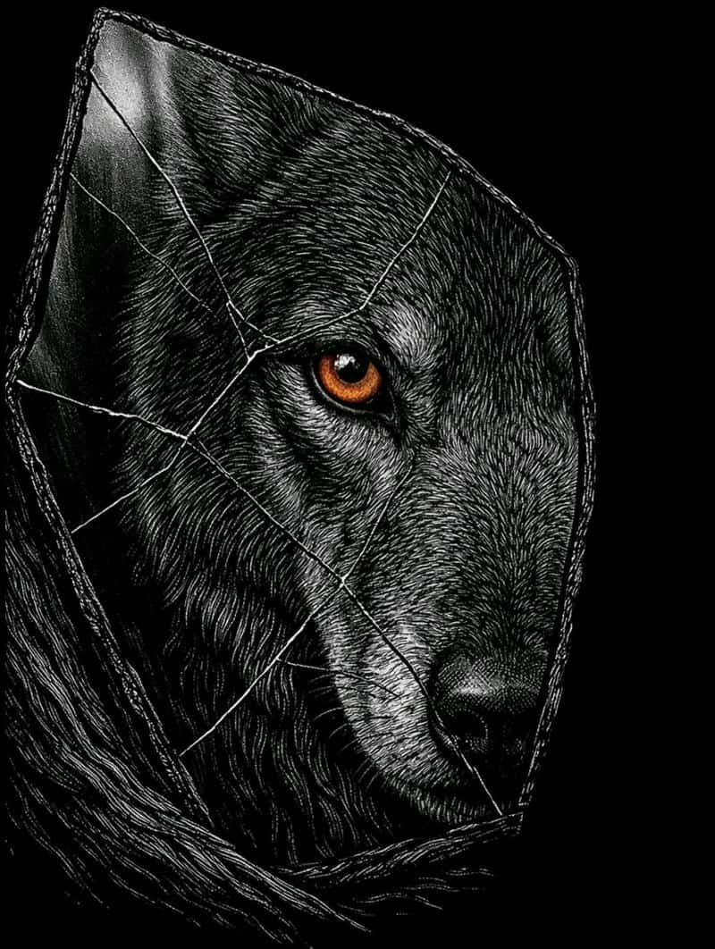 Dark Aesthetic Wolf DP with Mysterious Wild Mood