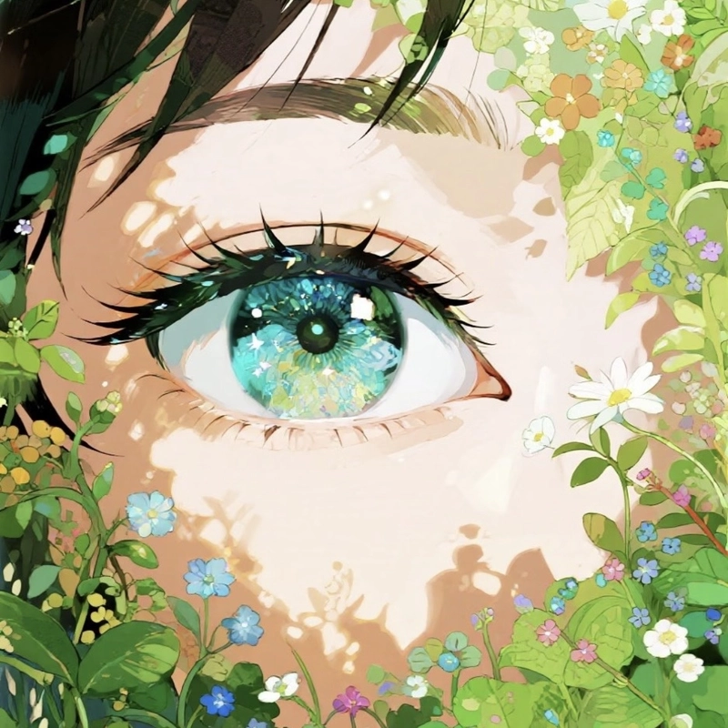 Girls eyes DP with a mysterious and alluring gaze