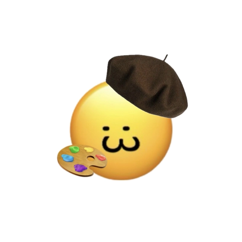 Instagram emoji dp with a cheerful smiling face