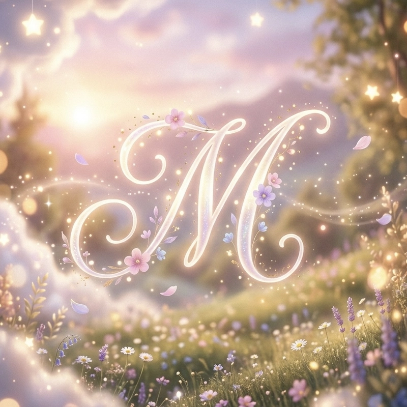 Stylish M name DP for trendy WhatsApp profile vibes