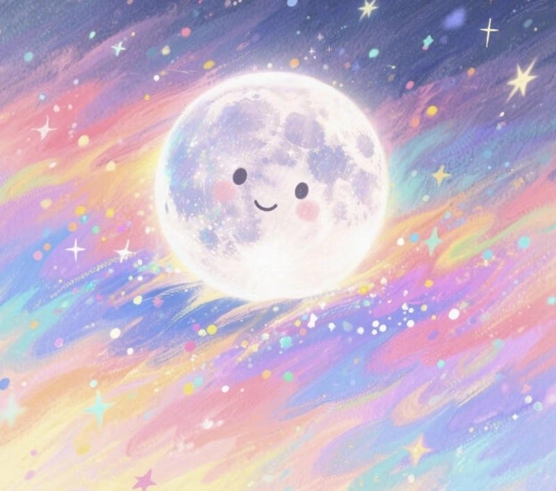 aesthetic moon and star dp