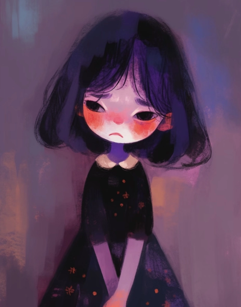 alone cute girl images