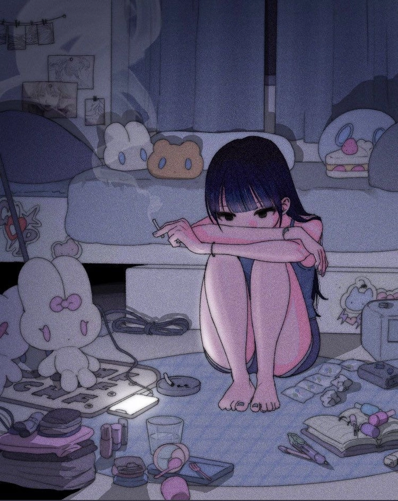 alone mood off dp girl