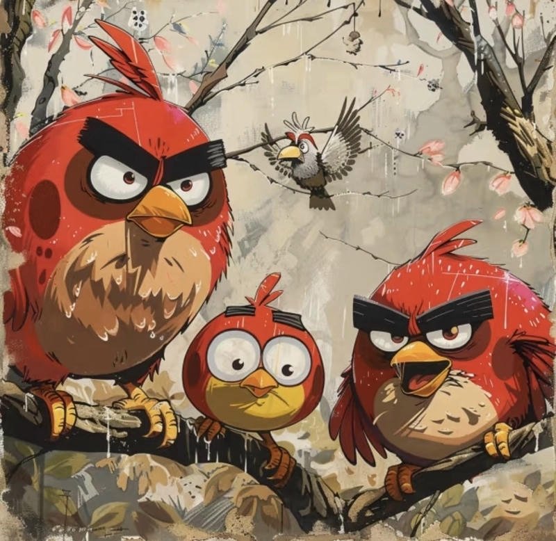 angry birds cartoon dp