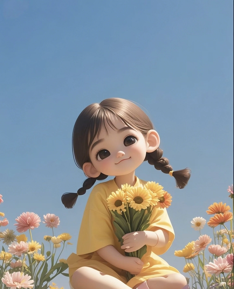 attitude cartoon girl