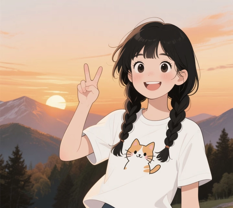 attitude cute cartoon dp girl