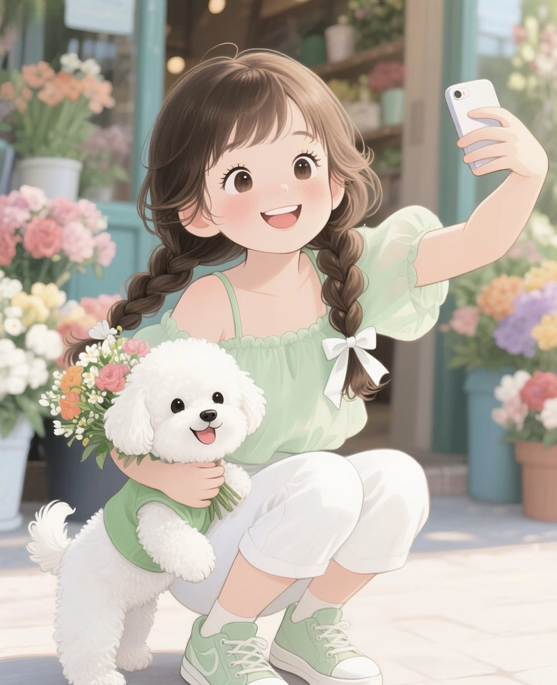 attitude girl dp in cartoon