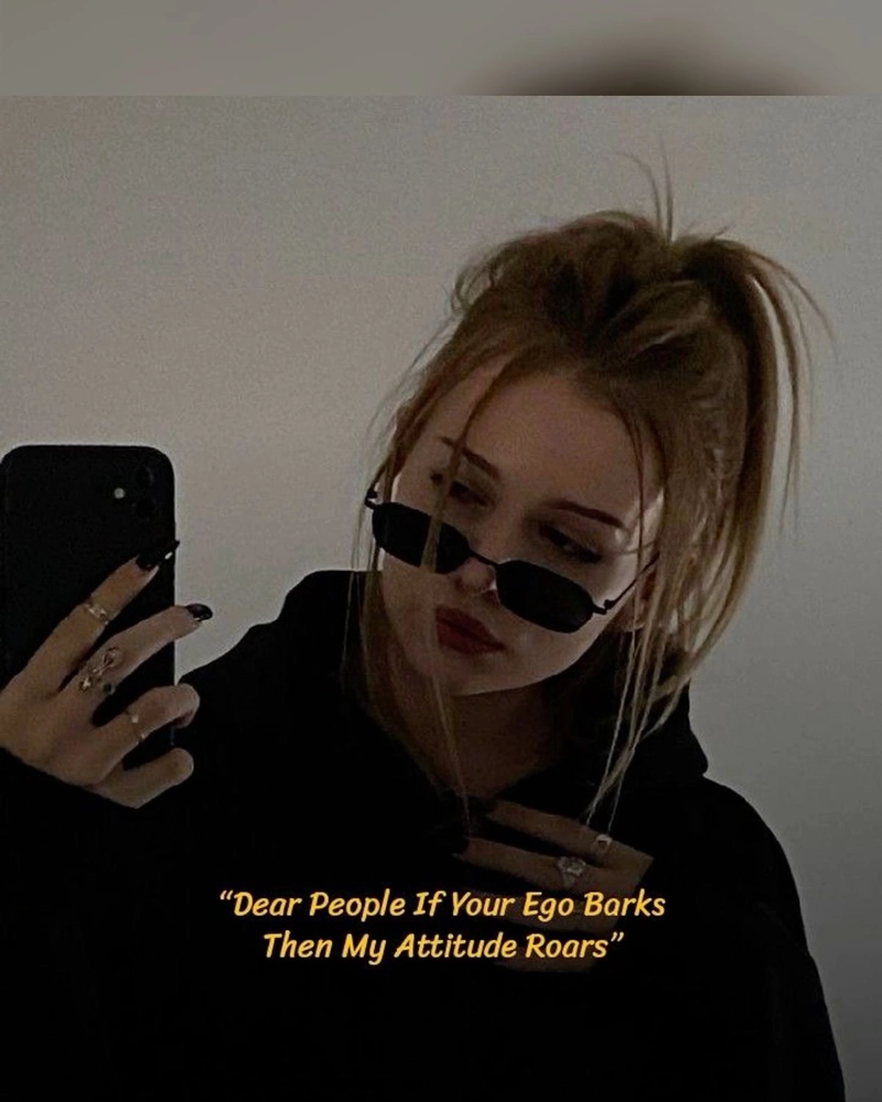 attitude girl dp status