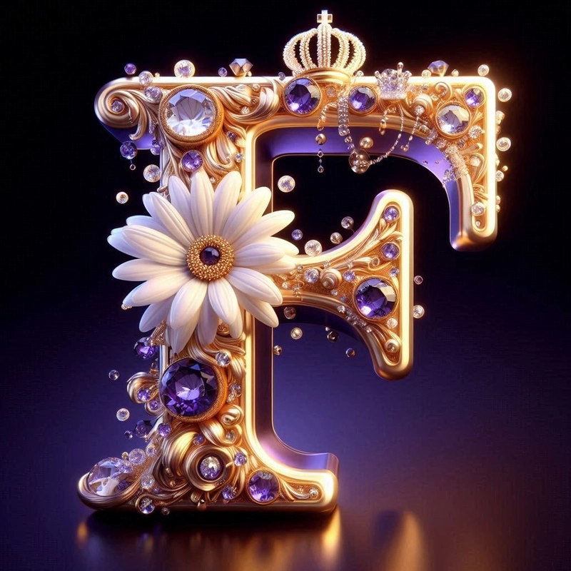 beautiful f letter dp