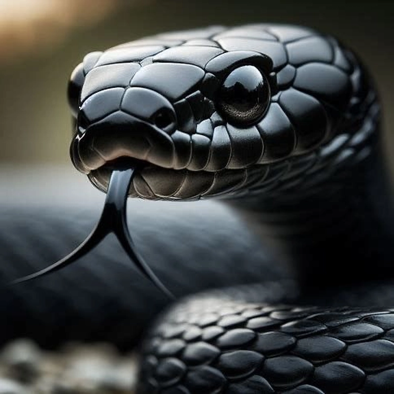 black cobra snake images
