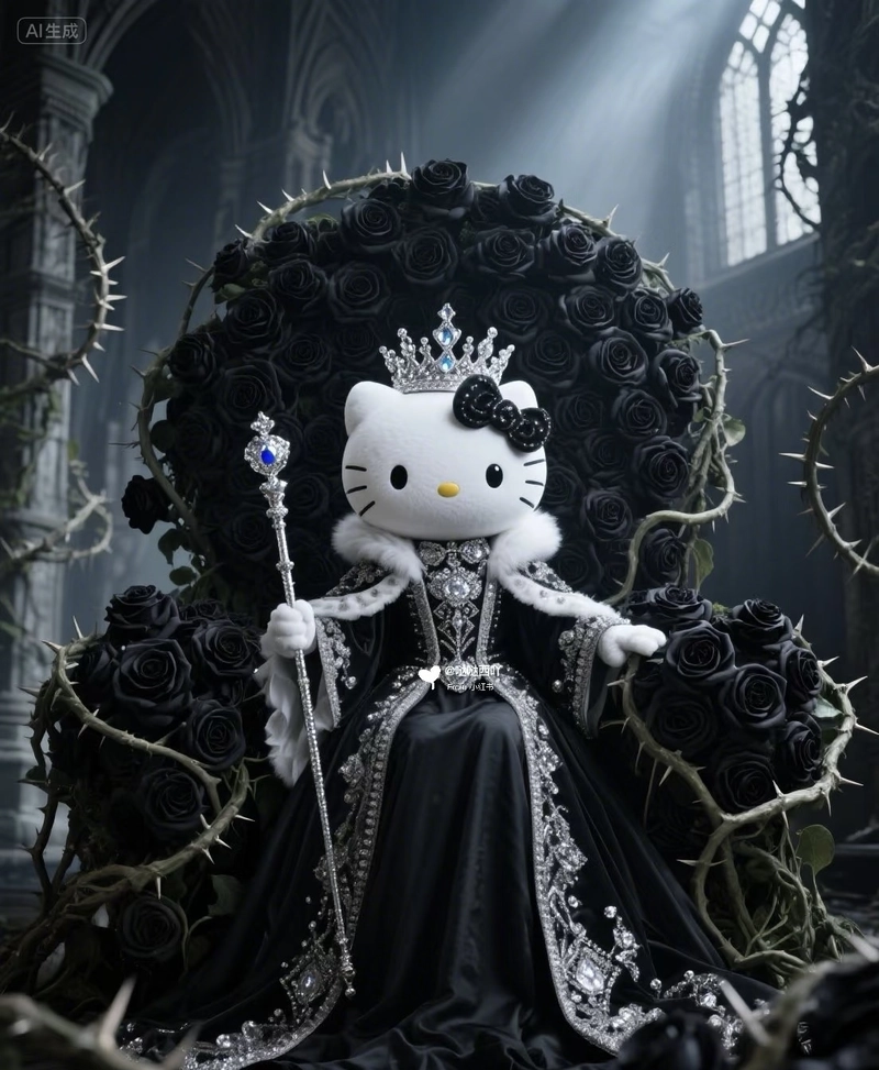 black hello kitty pfp