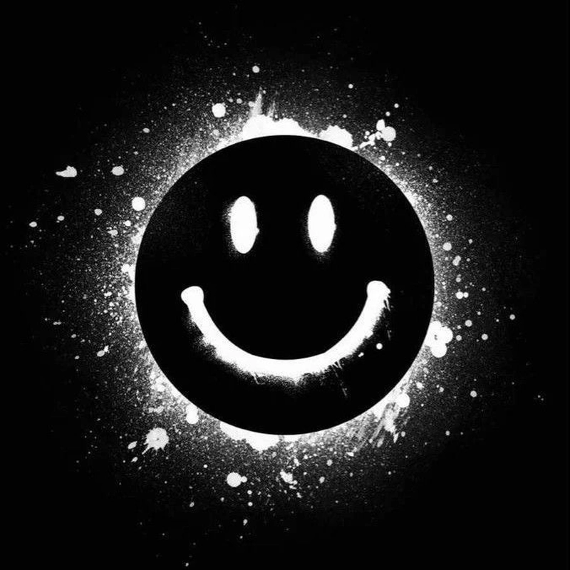 black smile dp for whatsapp