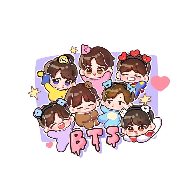 bts animated pics for dp_