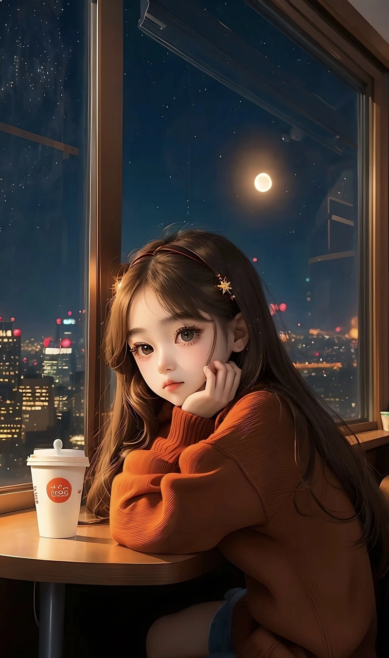 cartoon alone girl images for whatsapp dp