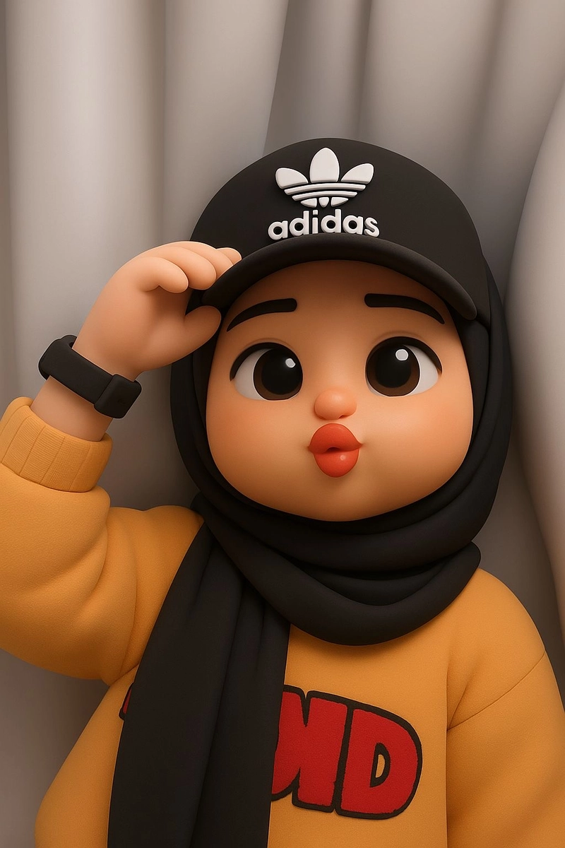 cartoon hijab cute dpz