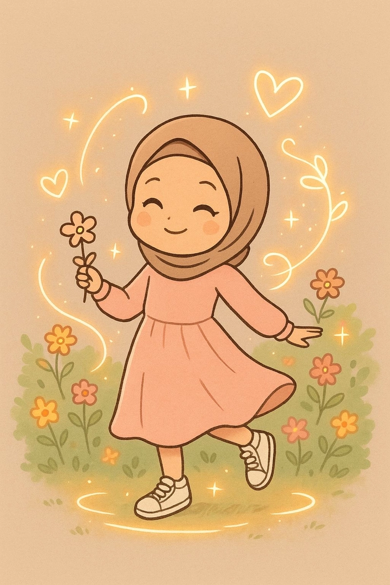 cartoon hijab dp