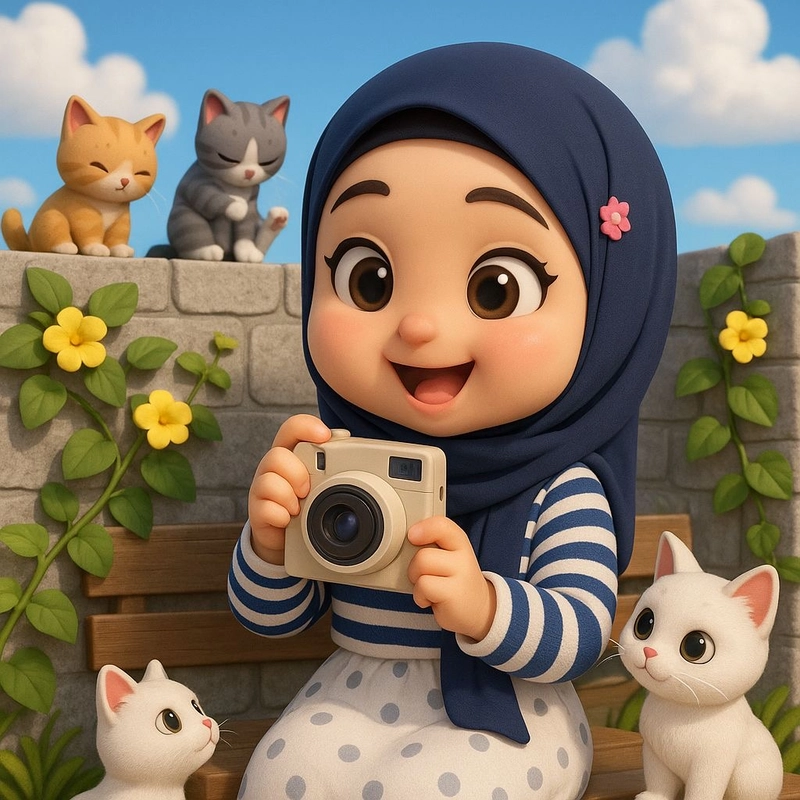 cartoon hijab dpz images