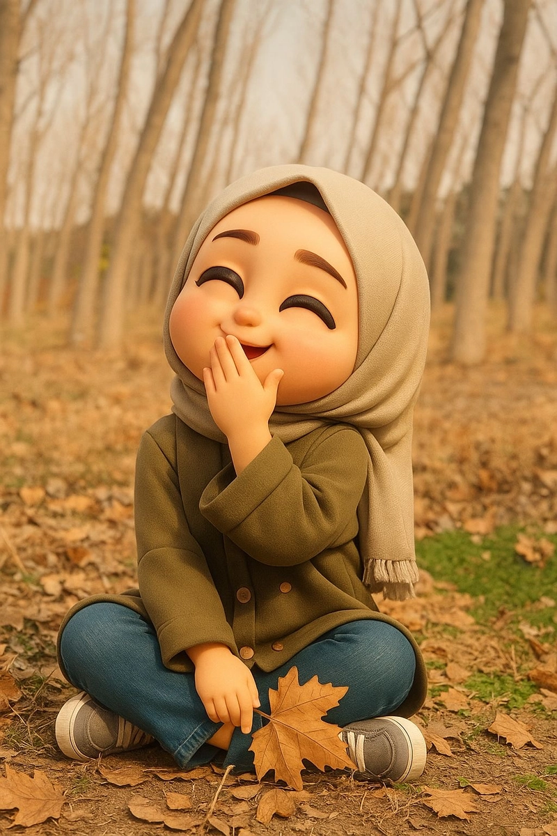 cartoon hijab dpz photo
