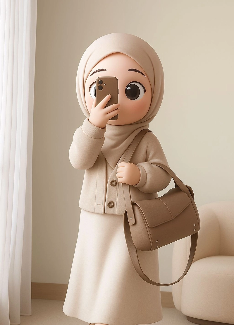 cartoon hijab dpz
