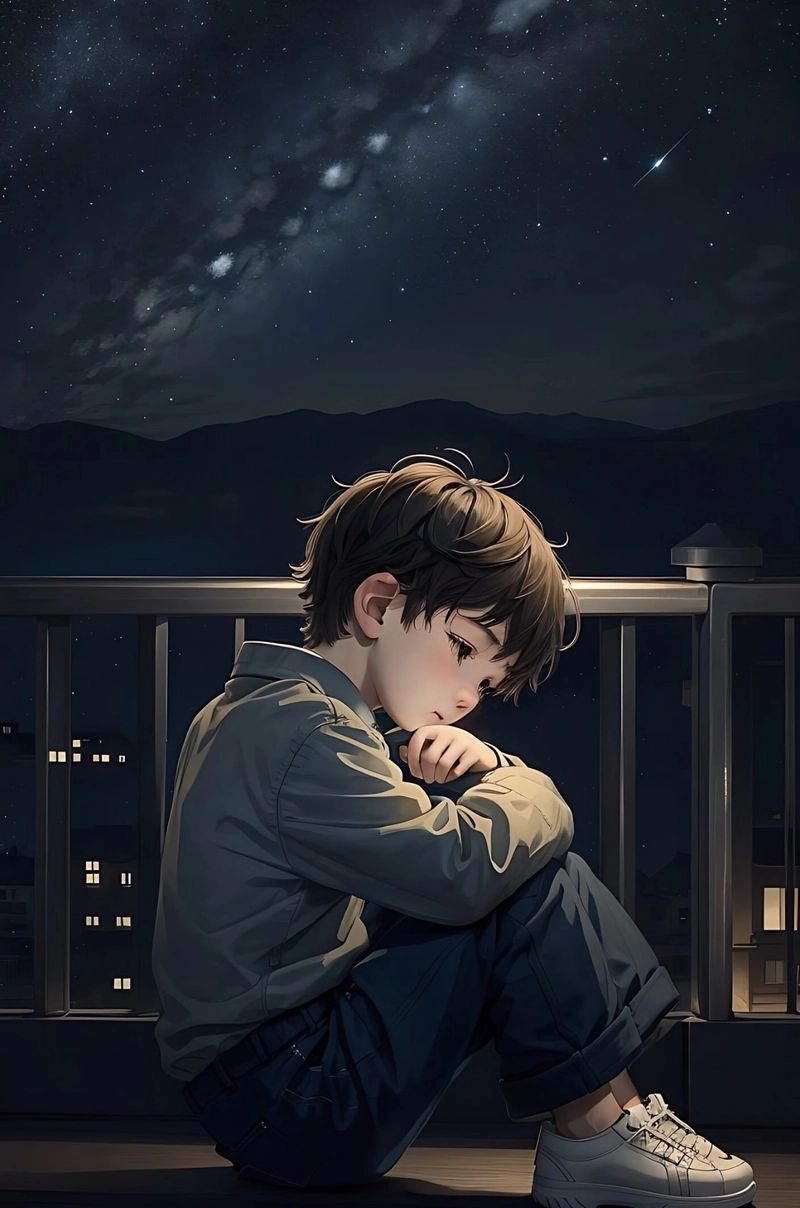 cartoon sad boy images