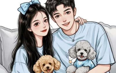 couple aesthetic dp cartoon