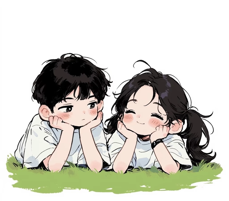 couple dp for instagram aesthetic cartoon