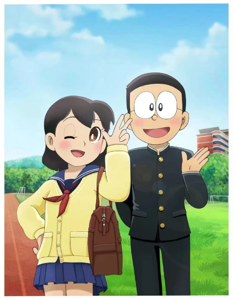 couple dp for instagram nobita and shizuka