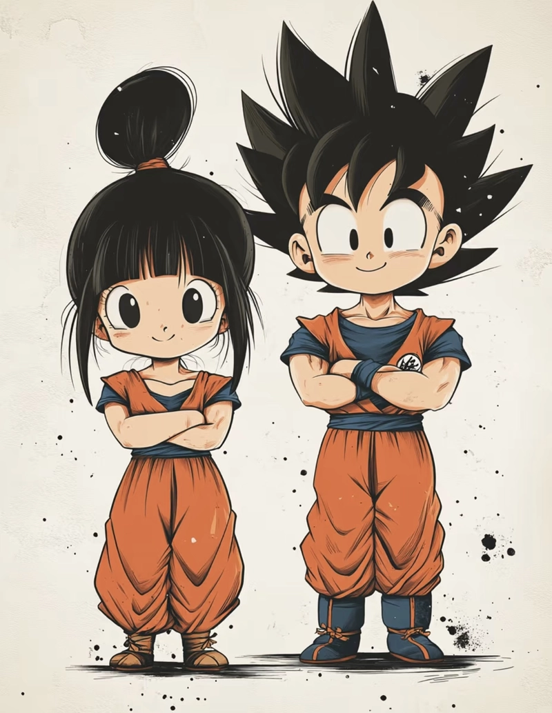 couple dragon ball anime