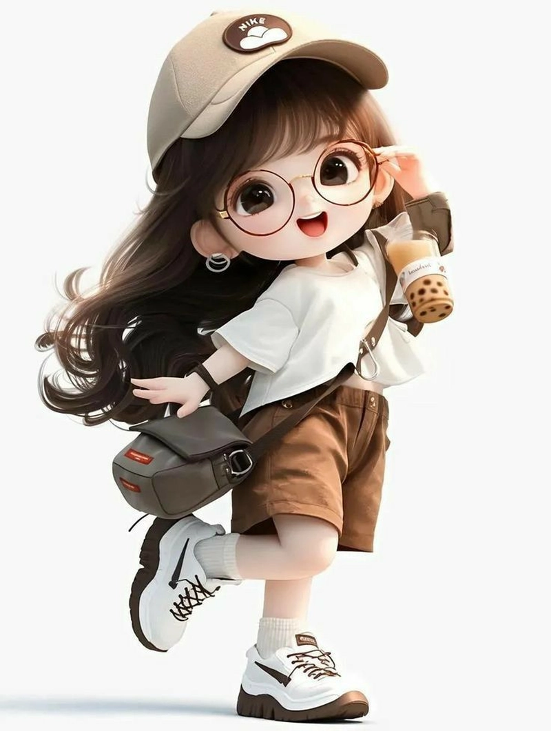 cute aesthetic cartoon dp for instagram