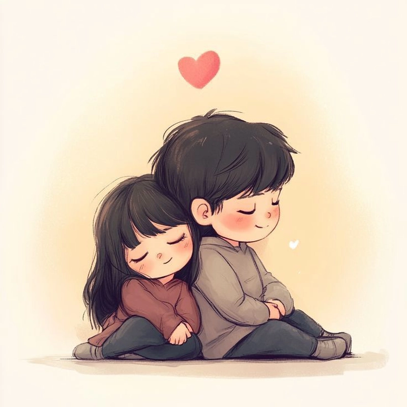 cute aesthetic couple dp for instagram