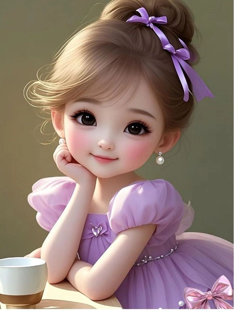 cute aesthetic purple dp