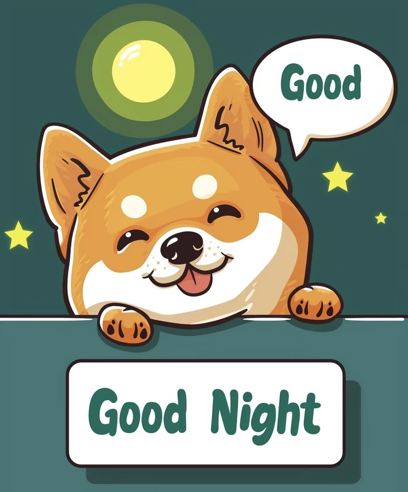 cute animal good night images
