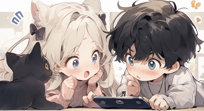 cute anime couple same dp for instagram