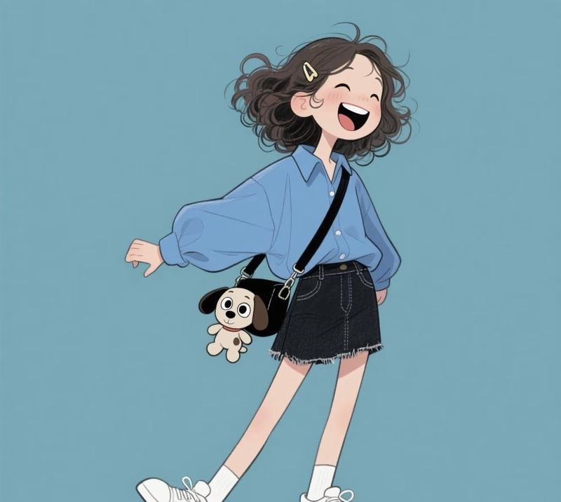 cute attitude dp girl cartoon in english