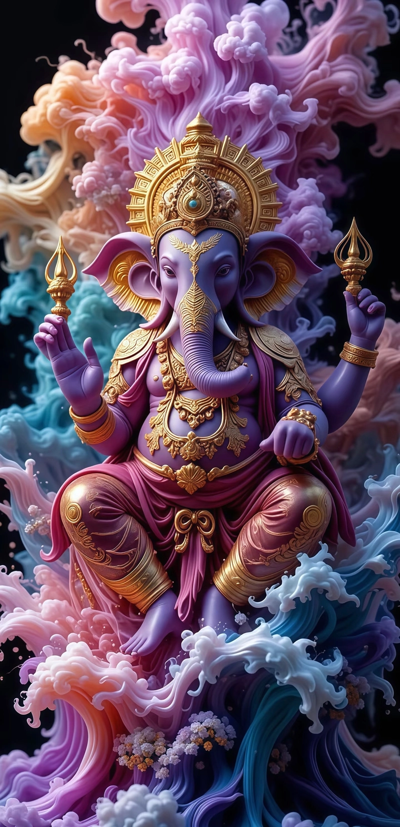 cute dp of ganesha
