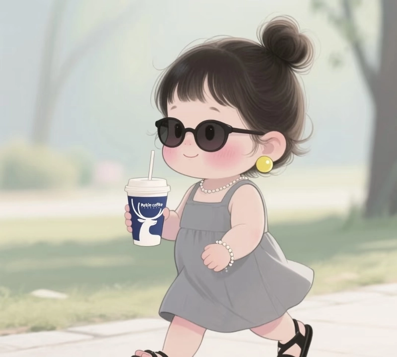cute girl pic cartoon attitude for dp in english