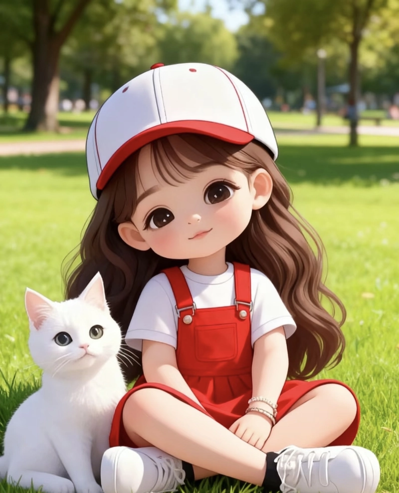 cute girl pic cartoon attitude for dp