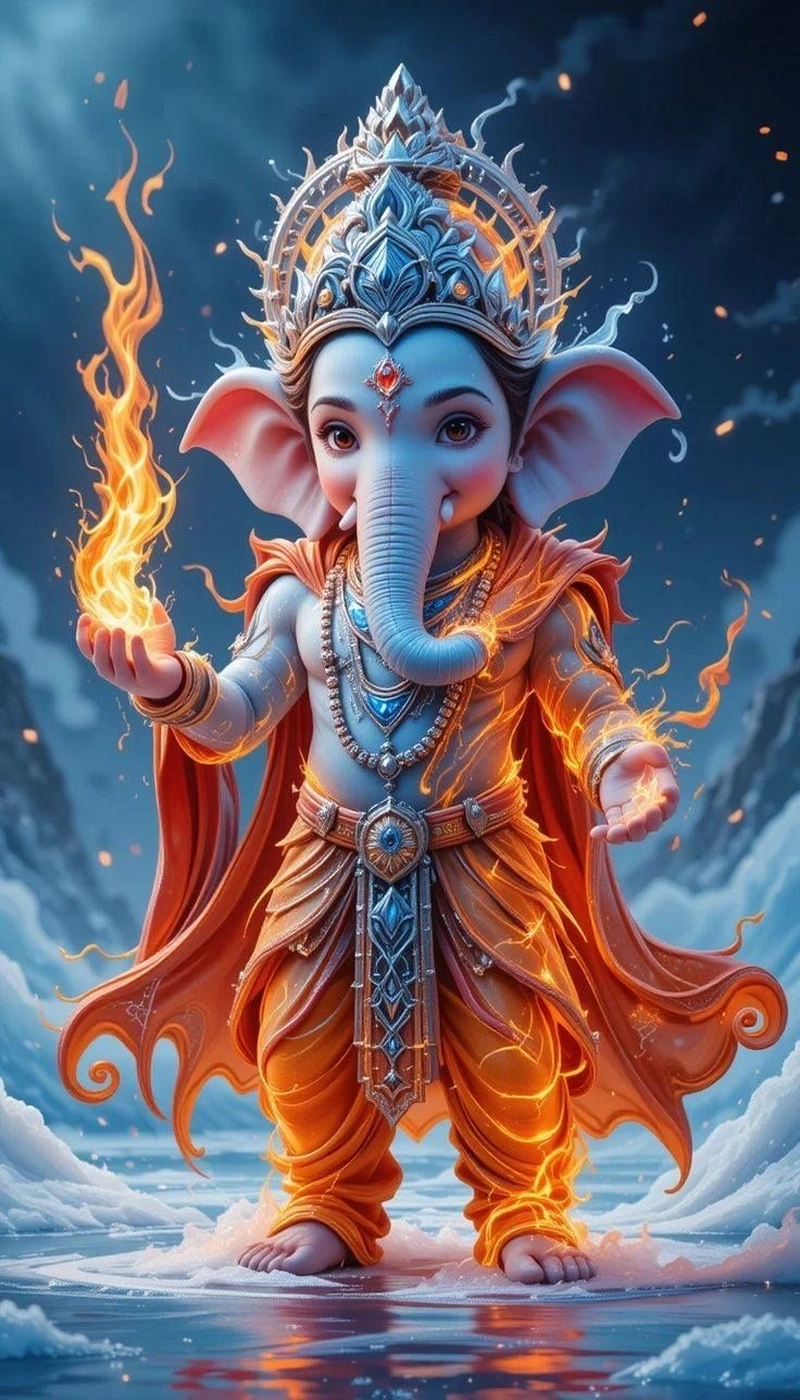 cute lord baby ganesha dp