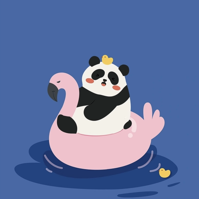 cute panda dp