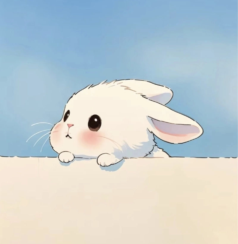 cute rabbit drawing easy