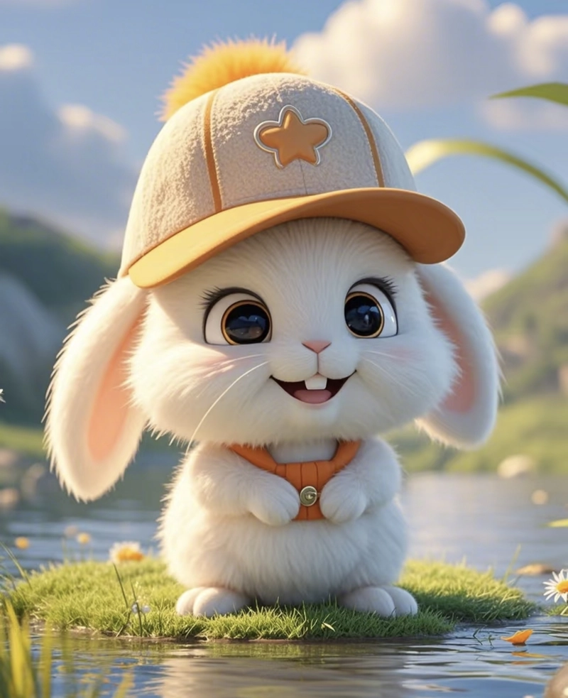 cute rabbit pic for whatsapp dp