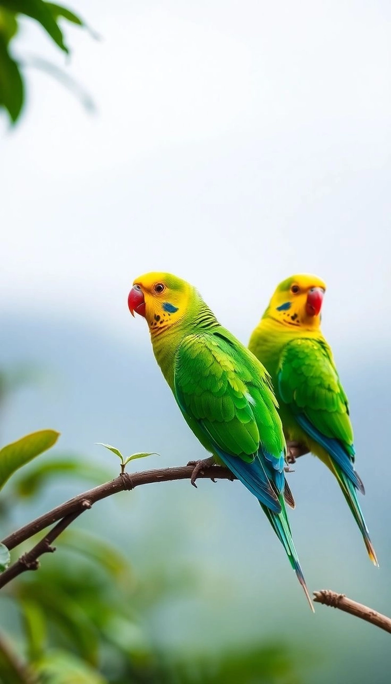 dp green parrot